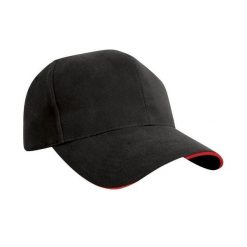 Czapka Z Daszkiem Sandwich Ze Szczotkowanej Bawełny. Brązowe czapki z daszkiem RESULT HEADWEAR, bez wzorów, z bawełny. Za 39.99 zł.