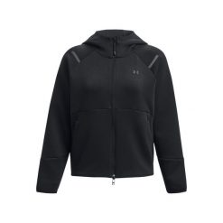 Bluza Under Armour Unstoppable Flc Fz Damskie. Czarne bluzy z kapturem Under Armour, m, bez wzorów, z gumy, z kapturem, na fitness i siłownię. Za 481.20 zł.