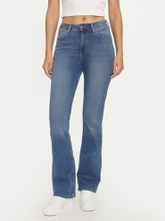 Lee Dżinsy - Bootcut fit - w kolorze niebieskim rozmiar: W33/L29. Niebieskie jeansy Lee, l, z aplikacjami, klasyczne, z podwyższonym stanem. Za 211.45 zł.