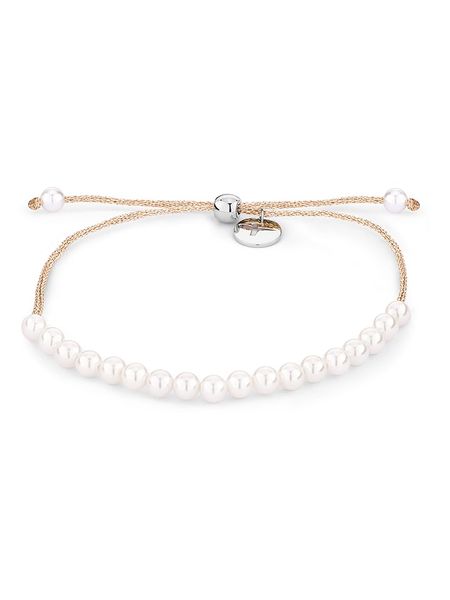 Tamaris Bransoletka z perłami rozmiar: onesize. Białe bransoletki Tamaris, z perłą, ze stali. Za 118.28 zł.