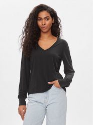 ONLY Bluzka 15310209 Czarny Regular Fit. Czarne bluzki ONLY, xs, bez wzorów, z syntetyku, bez kołnierzyka, bez ramiączek. Za 79.99 zł.