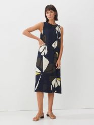 Someday Sukienka w kolorze granatowym rozmiar: 38. Niebieskie sukienki someday., na co dzień, bez wzorów, z wiskozy, bez kołnierzyka, bez ramiączek, midi, proste. Za 131.43 zł.