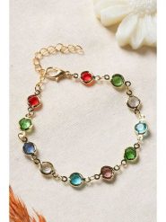 Lodie Silver Pozłacana bransoletka z cyrkoniami rozmiar: onesize. Szare bransoletki Lodie Silver, z cyrkonią, metalowe. Za 34.99 zł.