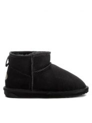 EMU Australia Śniegowce Stinger Micro W10937 Czarny. Czarne śniegowce Emu Australia, bez wzorów, ze skóry, bez zapięcia. Za 379.99 zł.