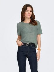 ONLY Sweter w kolorze khaki rozmiar: XS. Brązowe swetry ONLY, xs, bez wzorów, ze splotem, bez ramiączek. Za 52.67 zł.