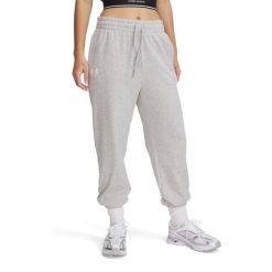 Spodnie dresowe damskie Under Armour Rival Terry Jogger. Szare spodnie sportowe Under Armour, bez wzorów, z dresówki, długie. Za 119.99 zł.