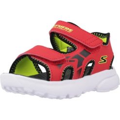 Sandały SKECHERS RAZOR SPLASH Czerwony. Czerwone sandały Skechers, bez wzorów, z syntetyku, sportowe, bez obcasa, bez zapięcia. Za 138.99 zł.