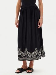 JDY Spódnica maxi Risso 15354225 Czarny Regular Fit. Czarne spódnice JDY, l, bez wzorów, z wiskozy, maxi. Za 129.99 zł.