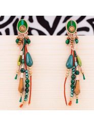 MENTHE À L'O Pozłacane kolczyki z kryształami rozmiar: onesize. Czerwone kolczyki MENTHE À L'O, z kryształem, metalowe. Za 115.95 zł.