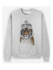WOOOP Bluza "Siberian Tiger" w kolorze szarym rozmiar: XL. Szare bluzy bez kaptura Wooop, xl, bez wzorów, z bawełny, bez kaptura. Za 100.99 zł.