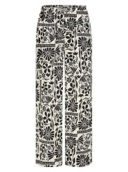 Eight2Nine Spodnie w kolorze czarno-kremowym rozmiar: M. Czarne spodnie materiałowe Eight2Nine, bez wzorów, z materiału. Za 82.99 zł.