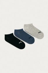 Puma - Skarpetki (3-pack) 906807.D. Szare skarpetki Puma, bez wzorów. Za 39.99 zł.
