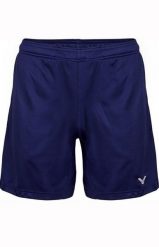 Spodenki do badmintona dla dorosłych Victor 4866. Niebieskie szorty sportowe Victor, bez wzorów, z materiału, z standardowym stanem, na fitness i siłownię. Za 129.99 zł.