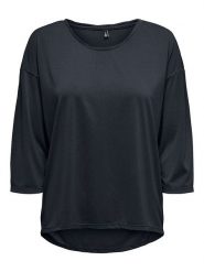 ONLY Bluzka w kolorze granatowym rozmiar: XS. Niebieskie bluzki ONLY, xs, bez wzorów, bez kołnierzyka, bez ramiączek. Za 48.50 zł.