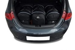 Torby Do Bagażnika Seat Leon 5 Hatchback 2005-2012 3Szt Kjust. Czarne torby podróżne KJUST, bez wzorów, z kauczuku. Za 944.00 zł.