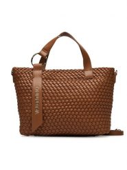 Valentino Torebka Shantel VBS8Y604 Brązowy. Brązowe shopper bag Valentino, bez wzorów, ze skóry, bez dodatków. Za 649.99 zł.