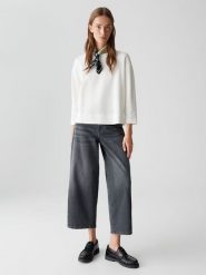 OPUS Bluza "Gelix" w kolorze białym rozmiar: 38. Białe bluzy Opus, bez wzorów, z bawełny, bez ramiączek, bez kaptura. Za 104.99 zł.