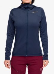 Bluza z kapturem damska La Sportiva Cosmic Thermal Hoody. Niebieskie bluzy La Sportiva, xs, bez wzorów, z materiału, eleganckie, bez ramiączek, z kapturem. Za 513.69 zł.