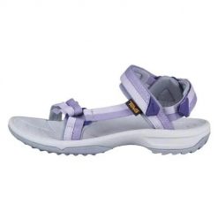 Buty trekkingowe damskie Teva Terra Fi Lite. Niebieskie trekkingi Teva, bez wzorów, z materiału, bez zapięcia, trekkingowe. Za 538.00 zł.