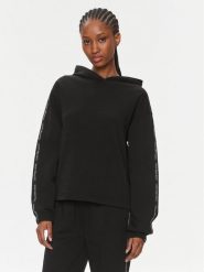 Calvin Klein Jeans Bluza Logo Elastic Hoodie J20J223078 Czarny Regular Fit. Czarne bluzy Calvin Klein Jeans, l, bez wzorów, z bawełny, bez ramiączek, bez kaptura. Za 269.99 zł.