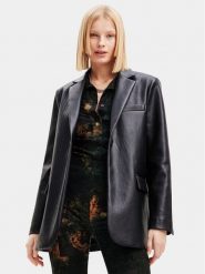 Desigual Marynarka 23WWEWBB Czarny Regular Fit. Czarne marynarki i żakiety Desigual, l, bez wzorów, z syntetyku, bez ramiączek. Za 359.99 zł.