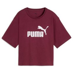 Puma Ess Krótka Koszulka Nr 1 Z Logo Na Luźnym T-Shirt Damskie. Czerwone t-shirty sportowe Puma, s, bez wzorów, z bawełny, bez ramiączek, do biegania. Za 104.85 zł.