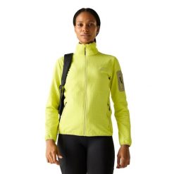 Damska Bluza Polarowa Ralina. Żółte bluzy z kapturem Regatta, na zimę, l, bez wzorów, z elastanu, z kapturem, trekkingowe. Za 209.99 zł.