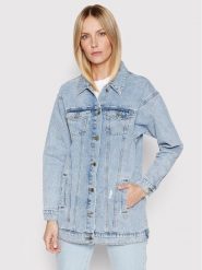 Vero Moda Kurtka jeansowa Olivia 10261628 Niebieski Relaxed Fit. Niebieskie kurtki Vero Moda, l, bez wzorów, z bawełny, bez kaptura. Za 139.99 zł.
