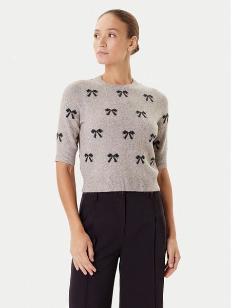 Vero Moda Sweter Doffy 10330793 Beżowy Regular Fit. Brązowe swetry Vero Moda, m, bez wzorów, z syntetyku, bez ramiączek. Za 99.99 zł.