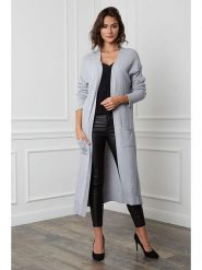 Joséfine Kardigan "Balle" w kolorze jasnoszarym rozmiar: M. Szare swetry Joséfine, m, bez wzorów, z kaszmiru, bez ramiączek. Za 195.99 zł.