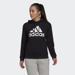 Bluza z Kapturem Loungewear Essentials Logo Rozmiar S Czarny - GL0653. Białe bluzy adidas, s, bez wzorów, sportowe, bez ramiączek, z kapturem. Za 199.00 zł.