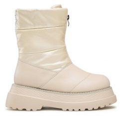 Śniegowce GOE. Brązowe śniegowce GOE, bez wzorów, bez zapięcia. Za 479.99 zł.