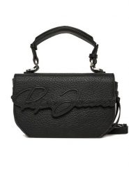 Pepe Jeans Torebka Amber Script PL031664 Czarny. Czarne torebki klasyczne Pepe Jeans, bez wzorów, z jeansu, bez dodatków. Za 309.99 zł.