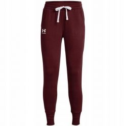 Spodnie Do Biegania Rival Fleece Dla Kobiet. Czerwone spodnie sportowe Under Armour, bez wzorów, długie, do biegania. Za 259.99 zł.