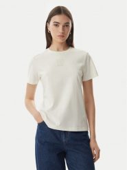 Calvin Klein Jeans T-Shirt SS 20s LV044G200G Kremowy Regular Fit. Białe t-shirty Calvin Klein Jeans, s, bez wzorów, z bawełny, bez kołnierzyka, bez ramiączek. Za 209.99 zł.