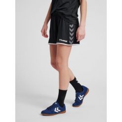 Spodenki sportowe damskie Hummel Authentic Poly Shorts czarne. Białe szorty sportowe Hummel, bez wzorów. Za 113.00 zł.