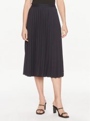 Tommy Hilfiger Spódnica plisowana Fluid WW0WW41793 Granatowy Regular Fit. Niebieskie spódnice Tommy Hilfiger, bez wzorów, z syntetyku, midi. Za 339.99 zł.