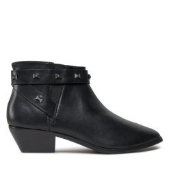 Botki Ted Baker. Czarne botki Ted Baker, bez wzorów, bez obcasa, na słupku, bez zapięcia. Za 339.99 zł.