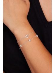 Lodie Silver Srebrna bransoletka z cyrkoniami rozmiar: onesize. Szare bransoletki Lodie Silver, z cyrkonią, srebrne. Za 131.74 zł.