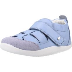 Sandały BOBUX BQ10667JE7LE Niebieski. Niebieskie sandały BOBUX, bez wzorów, ze skóry, sportowe, bez obcasa, bez zapięcia. Za 243.99 zł.