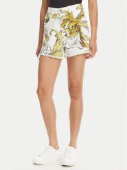 Versace Jeans Couture Szorty jeansowe 78HAD51B Biały Straight Fit. Białe szorty Versace Jeans Couture, bez wzorów, z bawełny. Za 1,029.00 zł.