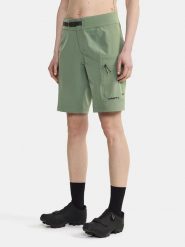 Craft Szorty kolarskie "Core Offroad XT" w kolorze zielonym rozmiar: XS. Zielone szorty sportowe Craft, bez wzorów, z tkaniny, rowerowe. Za 217.99 zł.