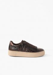 Sneakersy marki Tamaris z zamkiem błyskawicznym. Brązowe buty sportowe lifestyle bonprix, bez wzorów, ze skóry, eleganckie, bez zapięcia. Za 279.99 zł.