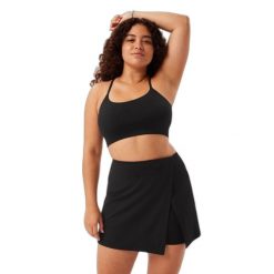 Biustonosz koronkowy damski Girlfriend Collective Float Juliet. Czarne biustonosze sportowe GIRLFRIEND COLLECTIVE, bez wzorów, z koronki. Za 253.50 zł.