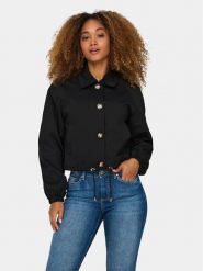 ONLY Kurtka przejściowa Eja Orchid 15308910 Czarny Regular Fit. Czarne kurtki ONLY, m, bez wzorów, z syntetyku, bez kaptura. Za 139.99 zł.