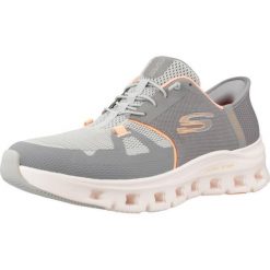 Buty SKECHERS GLIDE STEP PRO Szary. Szare buty trekkingowe Skechers, bez wzorów, z materiału, bez zapięcia, trekkingowe. Za 403.85 zł.