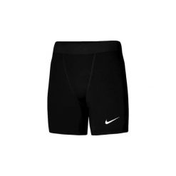 Nike DF Strike NP Short damskie spodenki treningowe. Czarne szorty sportowe Nike, bez wzorów, z elastanu, na fitness i siłownię. Za 95.99 zł.