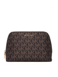 Michael Kors Kosmetyczka 32R6GJ6T5C Brązowy. Brązowe torebki klasyczne Michael Kors, bez wzorów, z materiału, bez dodatków. Za 329.99 zł.