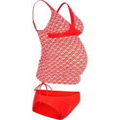 Tankini ciążowe (2 części) bonprix biało-czerwony. Czerwone bikini bonprix, bez wzorów. Za 55.98 zł.
