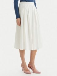 ONLY Spódnica trapezowa Maila 15369555 Biały Regular Fit. Białe spódnice ONLY, xl, bez wzorów, z bawełny, trapezowe. Za 179.99 zł.